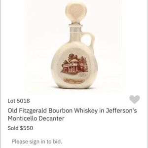 Jefferson's Monticello Decanter
